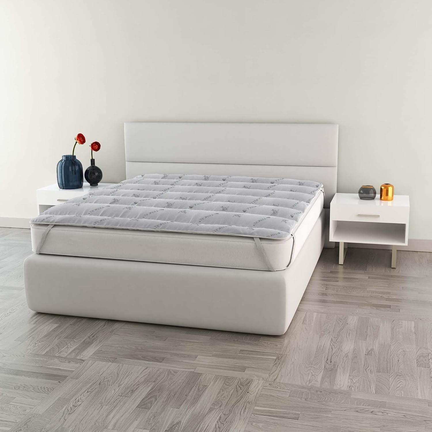MB Home Italia, Topper, Termokontroll, Dubbla 160X195 Cm Täcken och täcken Naty Shop Dubbel 160X195 Cm Tencel