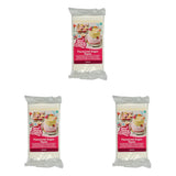 Funcakesfondant med marängsmak: Lätt att använda, smidig, smidig, mjuk och formbar, perfekt för att dekorera kakor, kosher och glutenfri. 1 kg