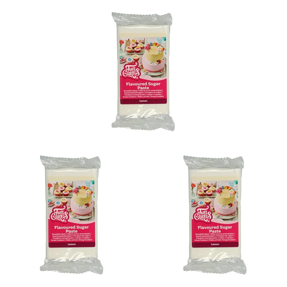 Funcakesfondant med marängsmak: Lätt att använda, smidig, smidig, mjuk och formbar, perfekt för att dekorera kakor, kosher och glutenfri. 1 kg