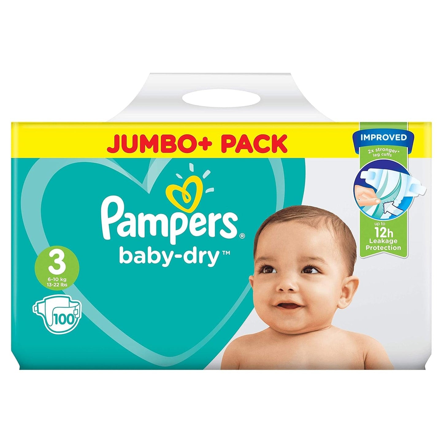 Pampers blöjor (gammal version), storlek 3 (6-10 kg), 100 st,