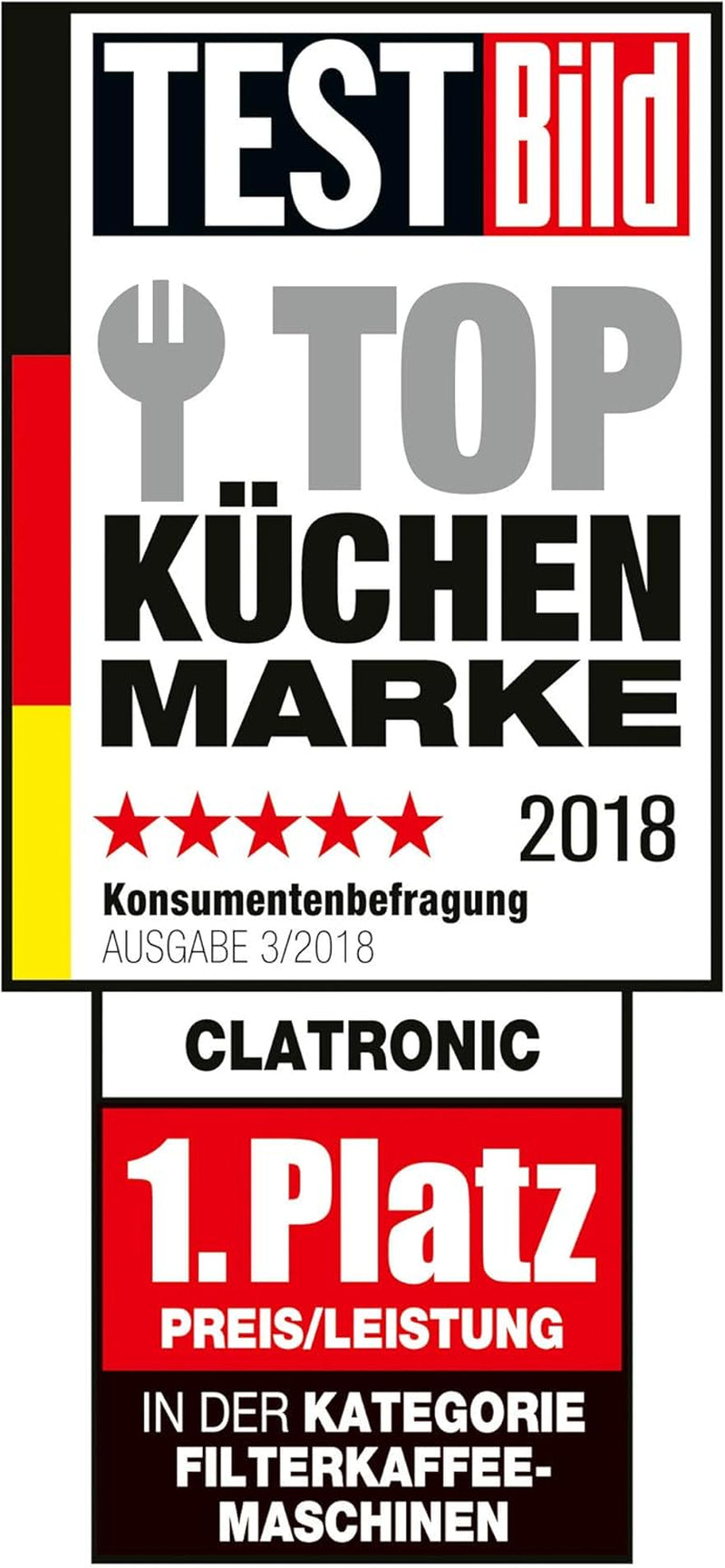 Clatronic® espressomaskin | Automatisk espressomaskin för 12-14 koppar (ca 1,5 liter) | Espressomaskin med filter och anti-droppsystem | 900W | Espressor KA 3473 Svart