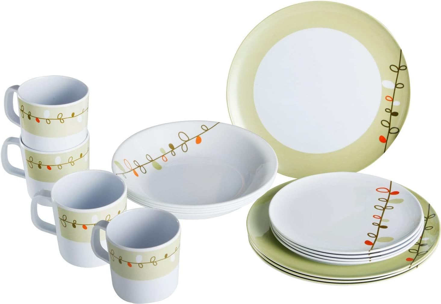 Servisset i melamin, design Esprit