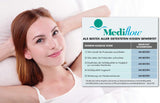 Mediflow The Original 5008 50X70 Cm vattenkudde med viscoskum, vit, enkel, 1 stycke (1 förpackning) Naty Shop standardkuddar