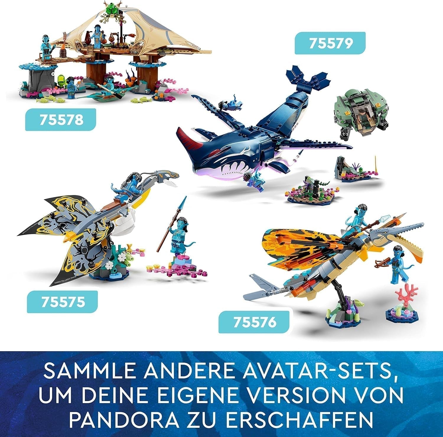 LEGO Avatar Upptäckten av Ilu Water Path Byggleksak med undervattensfigur Pandora Collection Set för barn och filmfans 8 år och uppåt 75575 Byggset Besuche den LEGO-Store