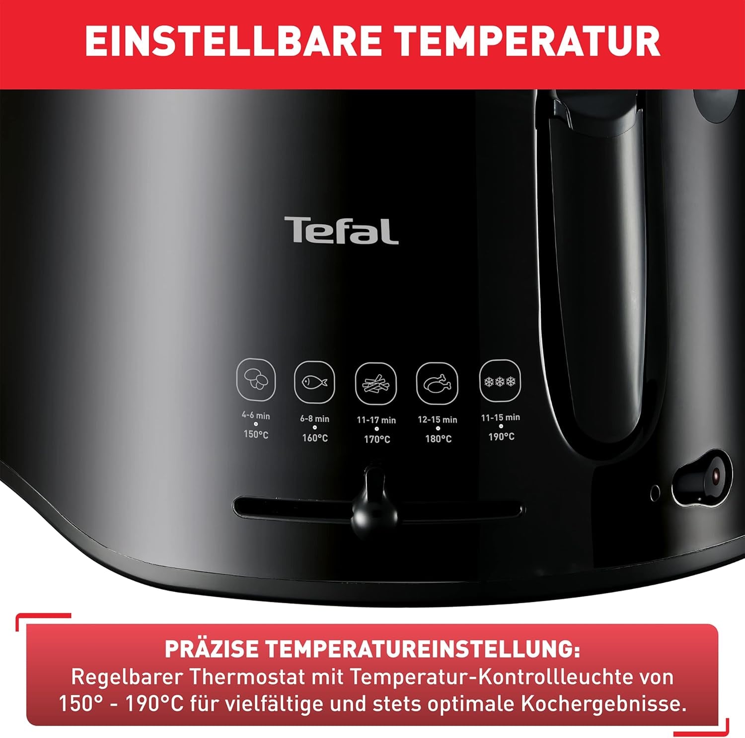 Tefal Maxi Fritös, Cool Wall Technology, 1,2 kg, justerbar termostat Vitvaror Naty Shop