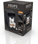 KRUPS Evidence En automatisk espressomaskin med mjölkslang, entrycks cappuccino, 12 specialdrycker, 2-koppsfunktion, färgdisplay, espressomaskin, TÜV-certifikat, svart, EA895N10