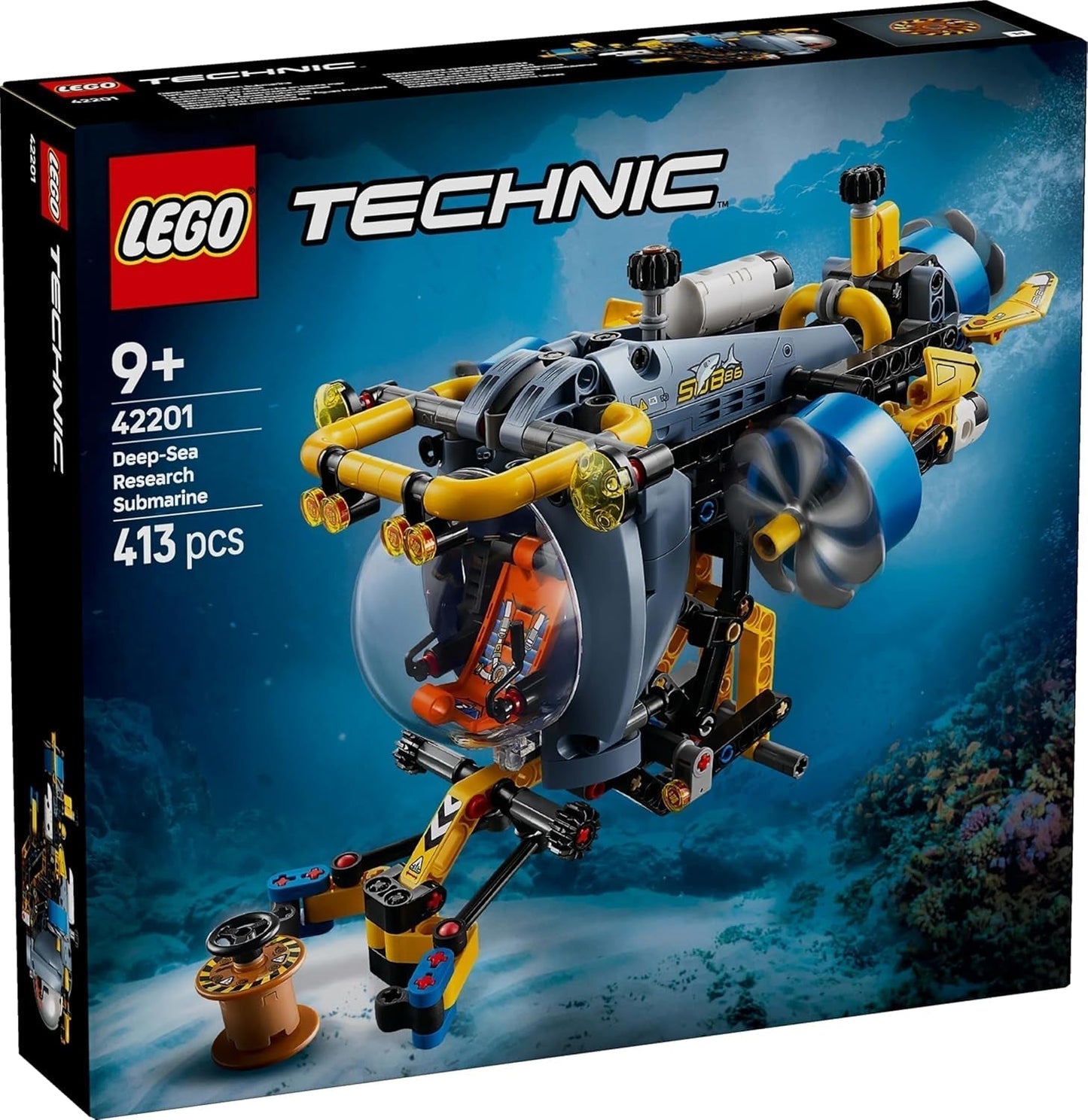 LEGO Technic Deep Sea Explorer Ubåtsbyggande leksak för barn 9 år gamla pojkar och flickor Kreativa födelsedagspresentidéer Byggbart fordon med roterande propellrar 42201 Byggset Besuche den LEGO-Store