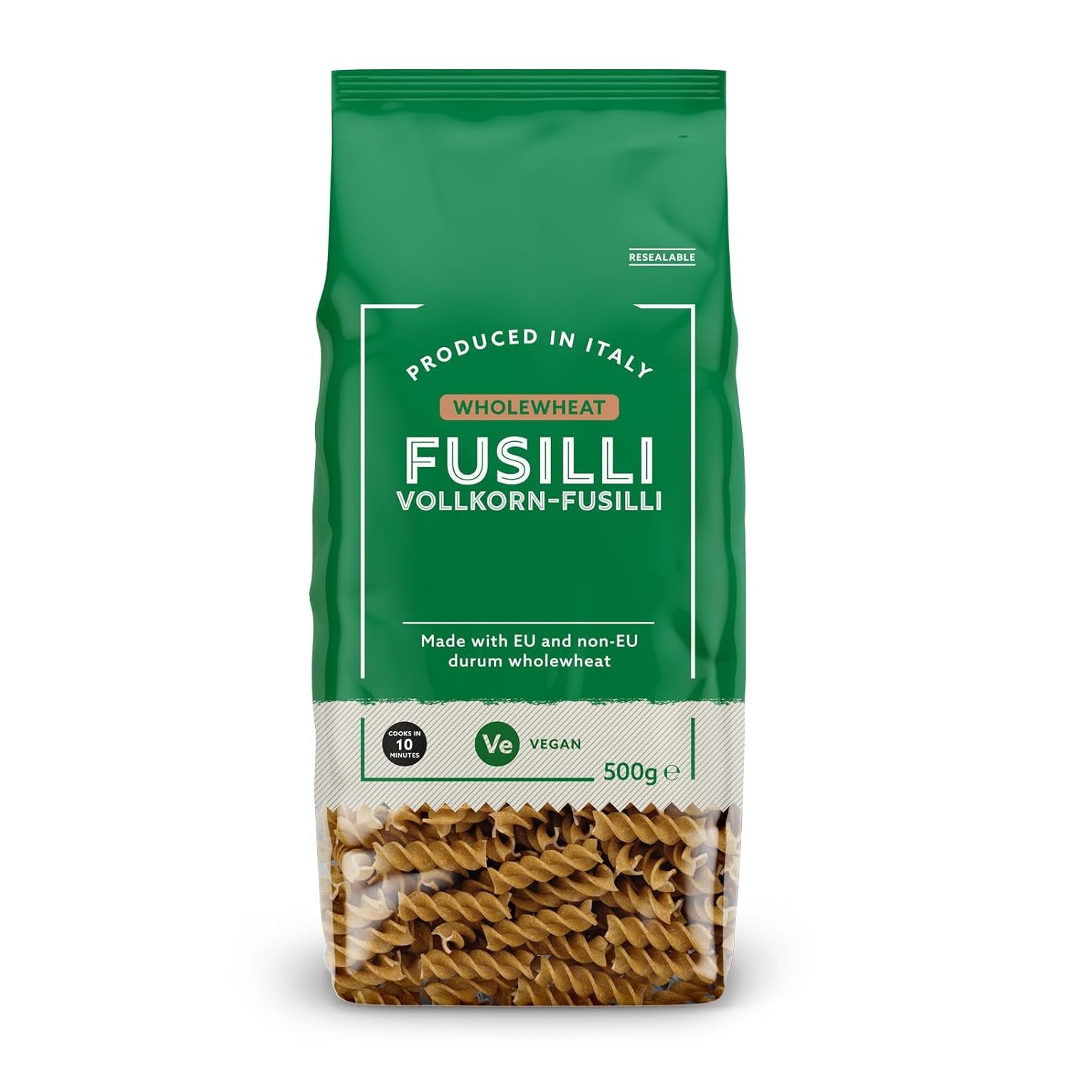 Fullkornsfusilli från Amazon, 500g