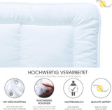 Aqua-Textil Soft Touch Set för barn Täcke 100 X 135 Cm 250G och 350G med kudde 40 X 60 Cm 150G Täcke 4 säsonger Klimatkontroll Oeko-Tex Täcken och täcken Naty Shop