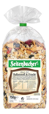Seitenbacher Müsli Ballaststoff Und Frucht I Ohne Zugesetzten Zucker I Ohne Zugesetztes Fett I (1 X 750 G) Spannmål Naty Shop 1