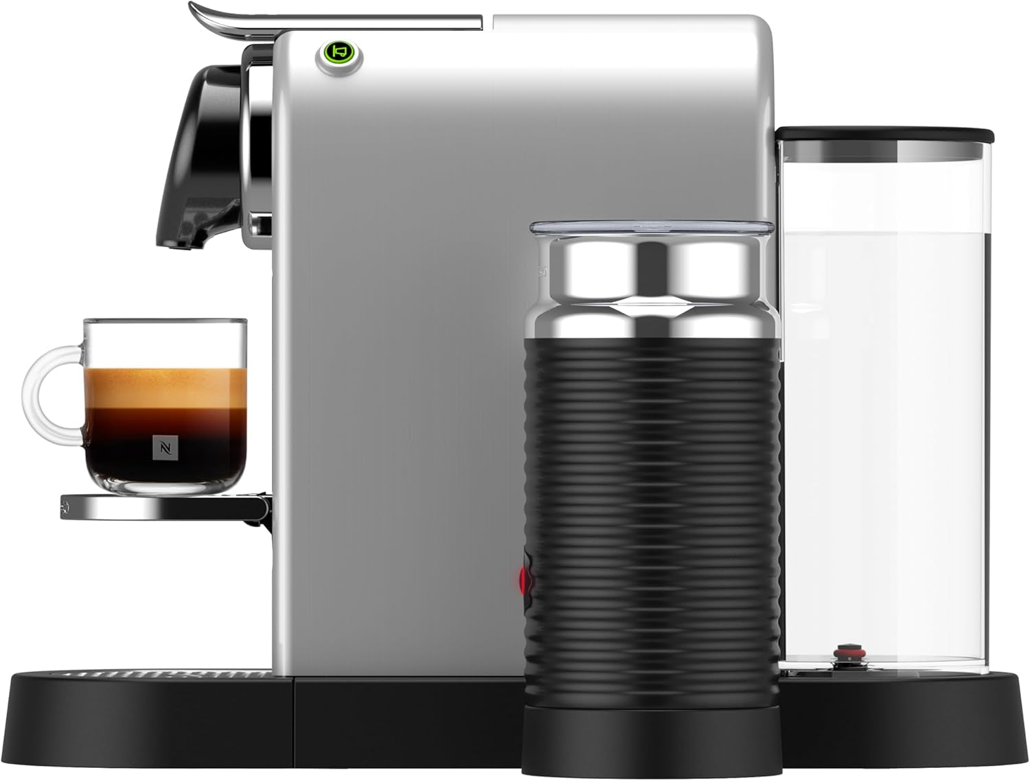 Espressomaskin med Nespresso kapslar XN761B Citiz&Milk | Automatiskt standbyläge | 1260 watt | Vattentankens kapacitet: 1 l | Pumptryck: 19 bar | Silver