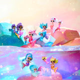 LOL Överraskning! Mermaids Makeover Magic Tots - Riktigt läppglans för dig och din docka att göra själv, mixa och skapa smink, Rolig vattenlek, 6 dockor att samla - Ålder 4+