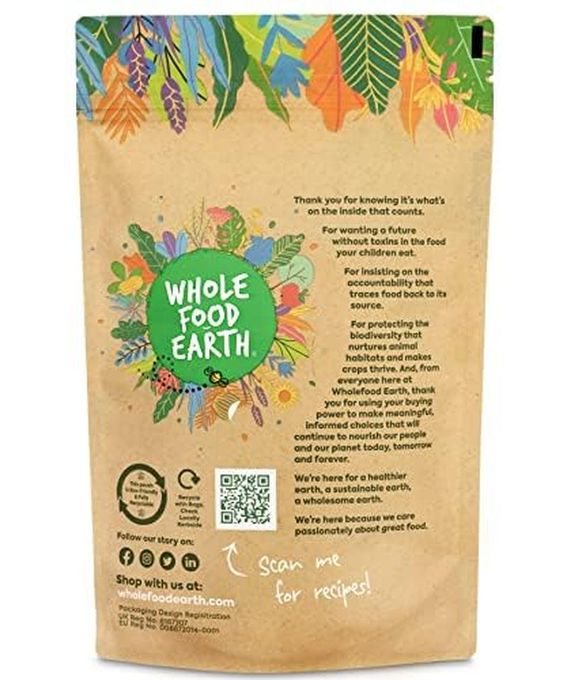 Röda bönor Wholefood Earth Organic 1kg Raw | Vegan | Icke-GMO | Mörkröd | Rik på fibrer | Rik på protein | Certifierad ekologisk