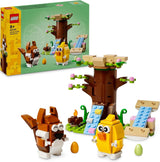 LEGO Spring Djurlekplats, Byggset för fåglar och ekorrar, Lekset för trädhus för barn, Presentidé för 8 år gamla pojkar och flickor, Djurset, Djurfigurleksak 40709 Byggset Beuche den LEGO-Store Standardtitel