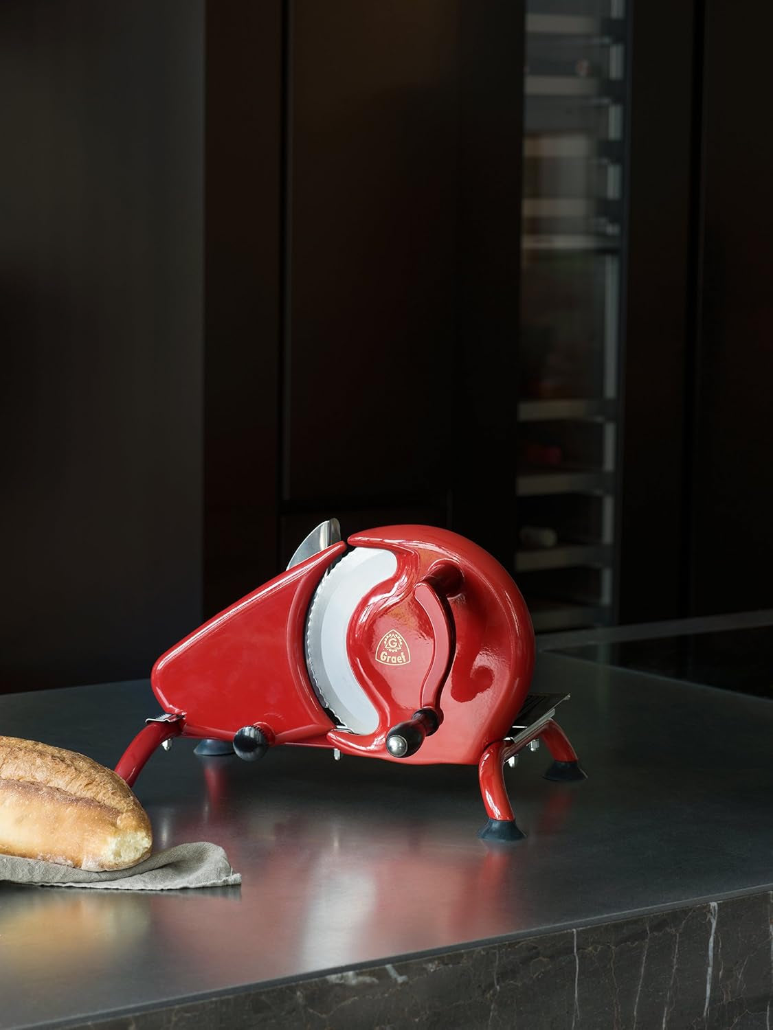 GRAEF Manuale H93 multifunktionell manuell skärmaskin, röd Rasnite och Slicers Naty Shop
