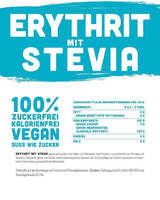 Erythritol + Stevia Naturligt sockerersättning utan kalorier 1:1, 1 kg sötningsmedel Naty Shop