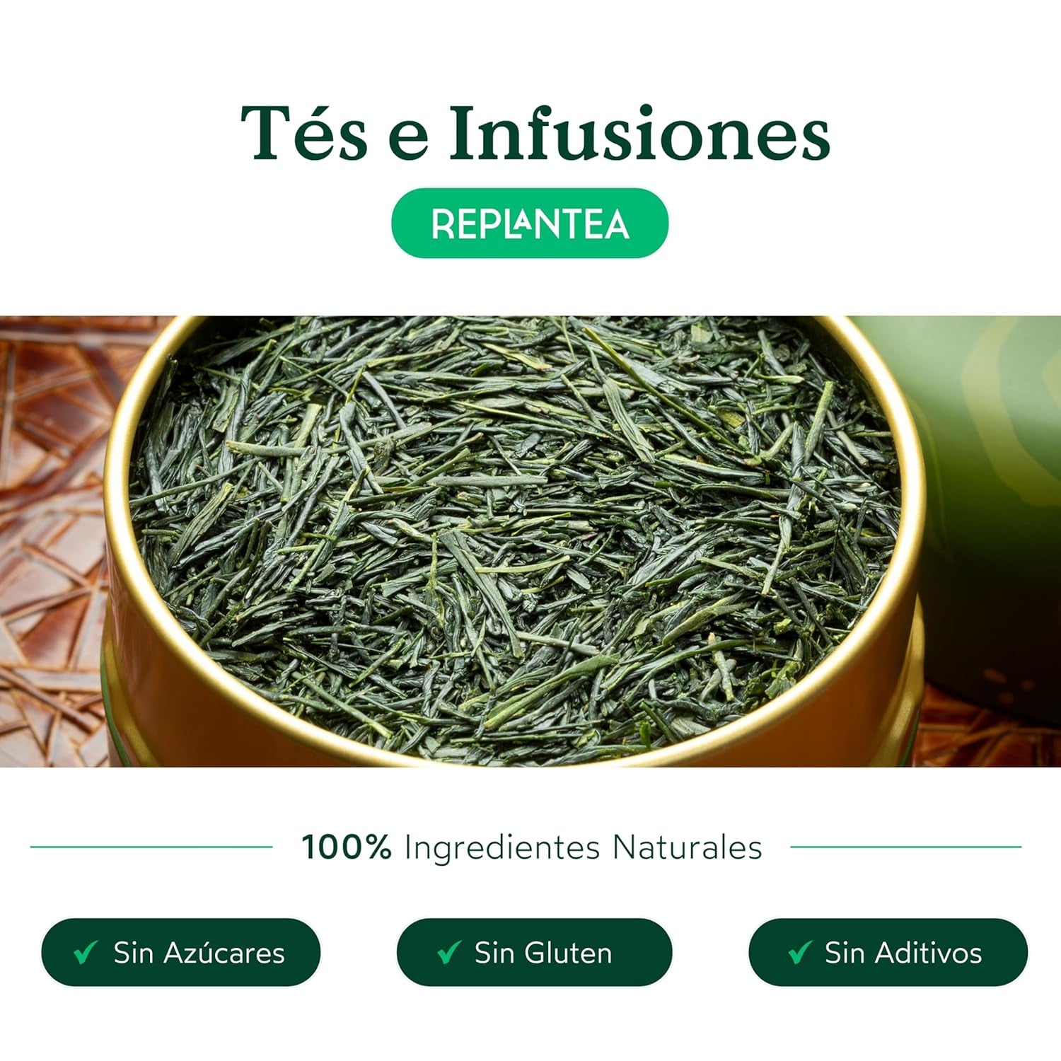 Ekologiskt Gyokuro japanskt grönt te (100 g) | Premium bulk te | Raffinerad umamismak och delikat sötma | OMPLANTERA