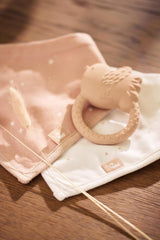Jollein naturgummi babybitring - Vackra fåglar - Babybitring - Brickhjälp - Ofarlig och BPA-fri - Babyleksak