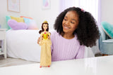 Mattel Disney Princess Leksak Ledad Belle Modedocka med gnistrande kläder och tillbehör Disney filminspirerad present till barn HLW11