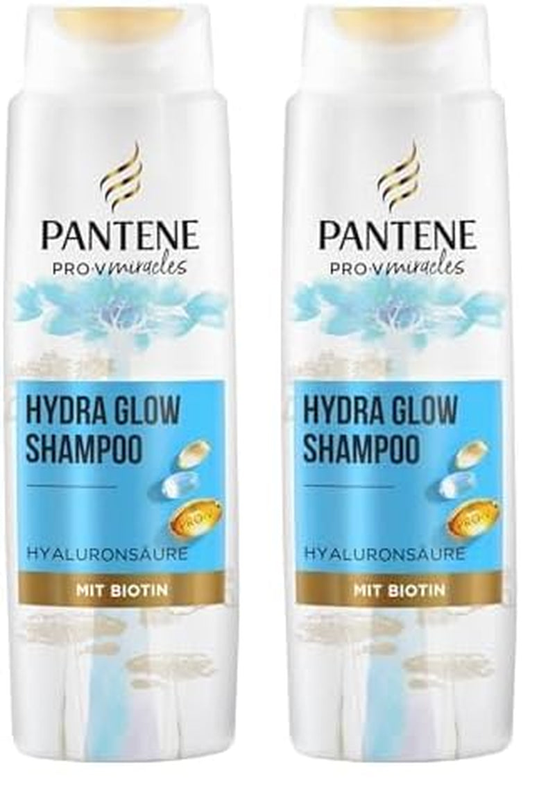Pantene Pro-V Hydra Glow Hydrating Schampo med Biotin för torrt, skadat hår Pantene Dusch & Bad 2 x 250 ml