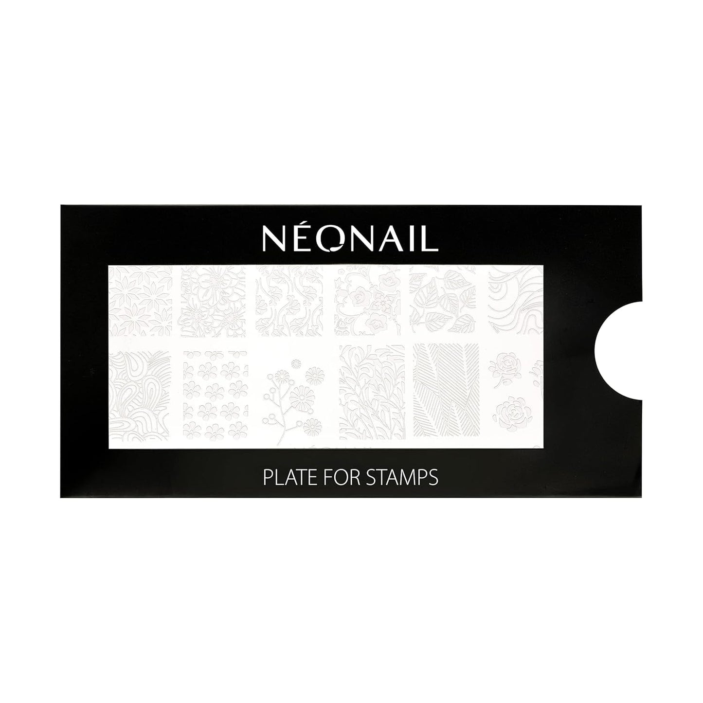 NÉONAIL Nagel Stempel Mit Schaber - Nägel Selber Machen - Nail Art Stämpel - Nageldesign Für Nagel Schablone - French Nails Stempel - Silikon Nagelstempel