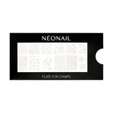 NÉONAIL Nagel Stempel Mit Schaber - Nägel Selber Machen - Nail Art Stämpel - Nageldesign Für Nagel Schablone - French Nails Stempel - Silikon Nagelstempel