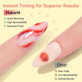 Makartt Blooming Gel Nagellack - 15ml Blooming Gel Nagellack Extender med marmorfärg, gelfärg, DIY-manikyr-nageldesign, blommor, djur, akvarell, magisk manikyrsats