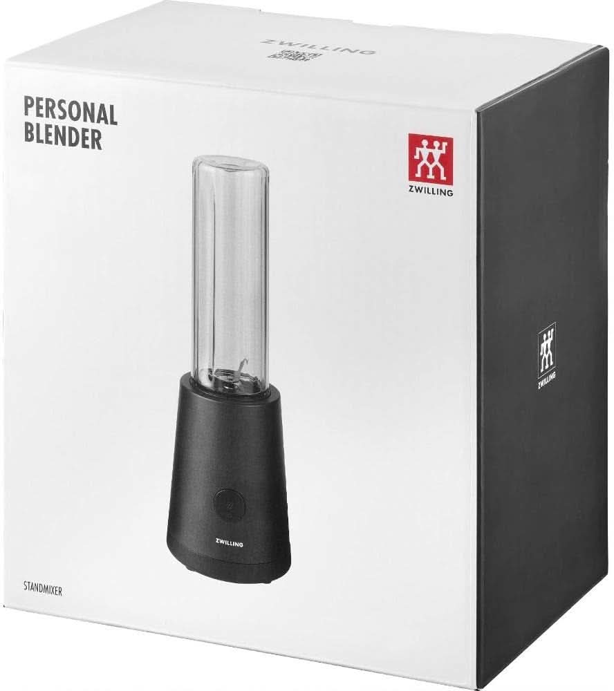 ZWILLING Stativblandare, Smoothie Maker, Inkl. Trinkflasche Mit Verschluss, 600 Ml, 300 Watt, Edelstahl/Kunststoff, Schwarz Kitchen Naty Shop