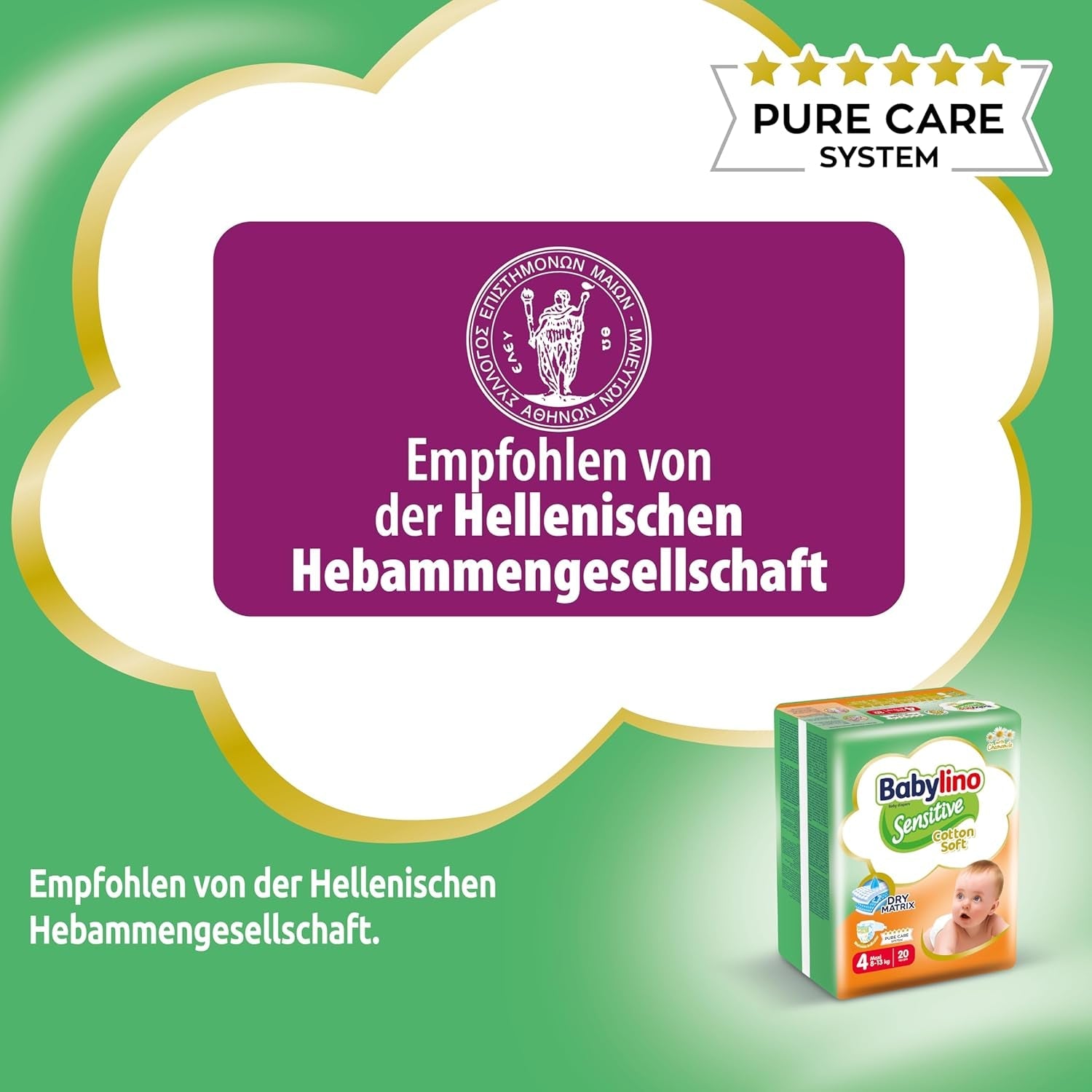 Babyblöjor Sensitive storlek 4, Maxi (8-13 kg), 20 st