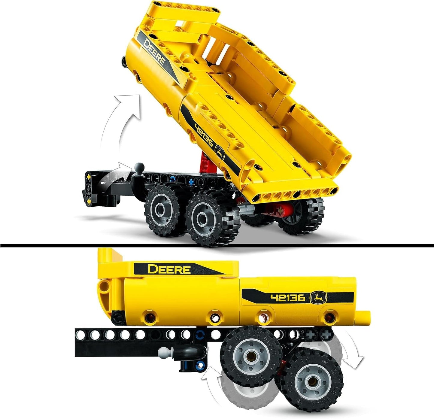 LEGO Technic John Deere 9620R 4WD-traktor med tippvagn Klassisk jordbruksleksak för barn Pojkar och flickor 8 år gamla Samlarmodellsats 42136 Byggset Besuche den LEGO-Store