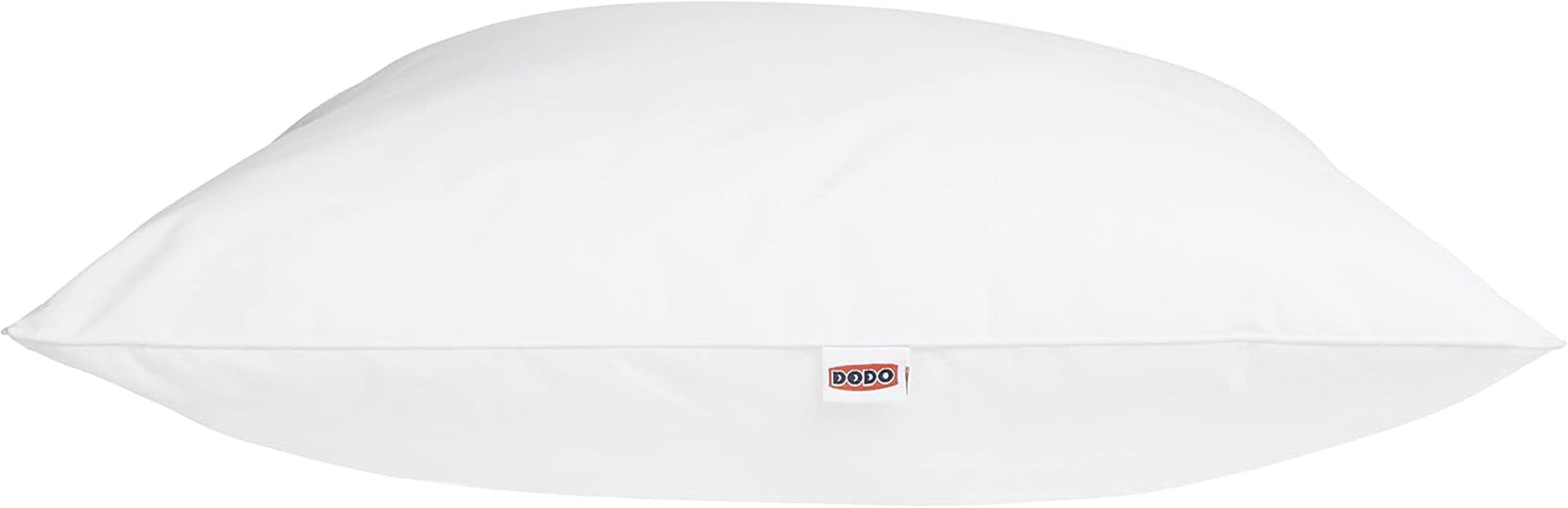 DODO Premium Kudde, 60 X 60 Cm, Medium Comfort, Cloud De Douceur Kudde | Kvalstersäker och fluffig | Percale Cotton + Piping Maskintvättbar i 40 °C Naty Shop standardkuddar