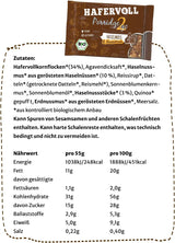 Hafervoll Porridge2go jordnötssmör och nötter, 13 barer x 55 g - vegansk, ekologisk, glutenfri, utan tillsatt socker mellanmål, med havre, dadlar och quinoagodis
