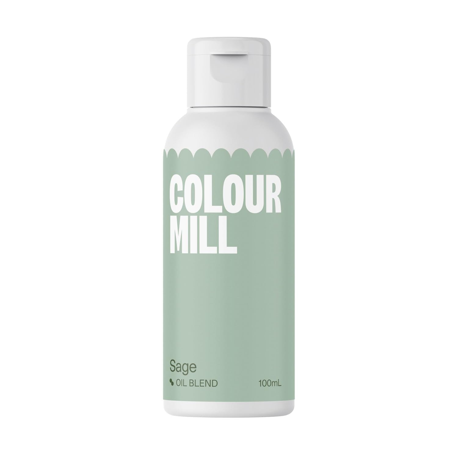 Color Mill salvia oljebaserad matfärgning - Livsmedelsfärg för choklad, fondant, muffins, kakor, bakning, macaroons - Matfärg för dekoration av tårtor - 100 ml