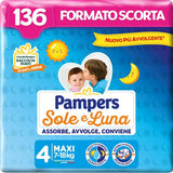 Pampers Sun and Moon blöjor, unisex, junior, storlek 5 (11-25 kg), 120 blöjor