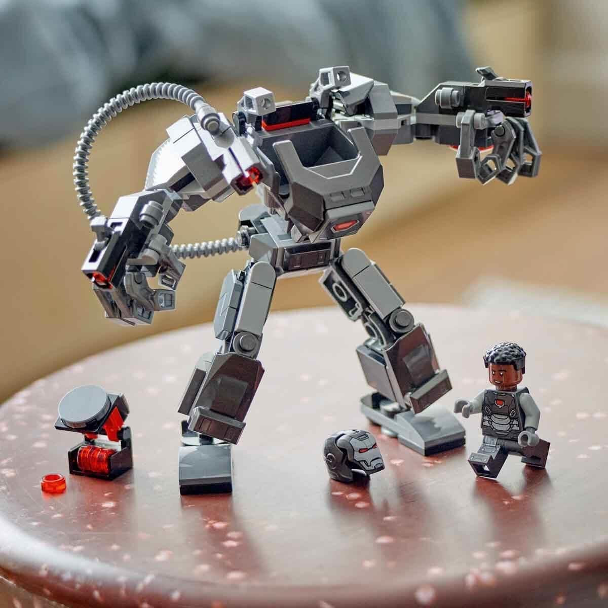 LEGO Marvel War Machine Mech 3-Shooter Super Hero byggbar leksak för barn MCU Legendarisk actionfigur present för 6 år gamla pojkar och flickor 76277 Byggset Beuche den LEGO-Store