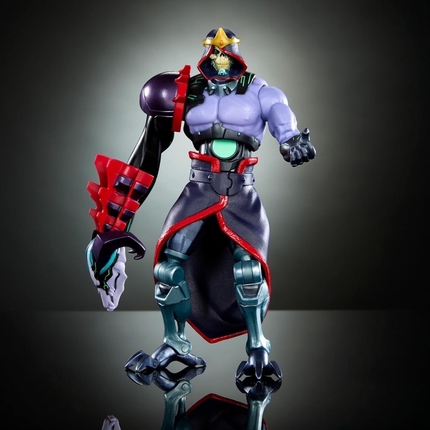 Universums mästare: Revolution Masterverse Skeletor Actionfigur Samlarfigur med 30 rörelsepunkter och rörlig robotarm Motu Toy HYC46 Actionfigurer Naty Shop