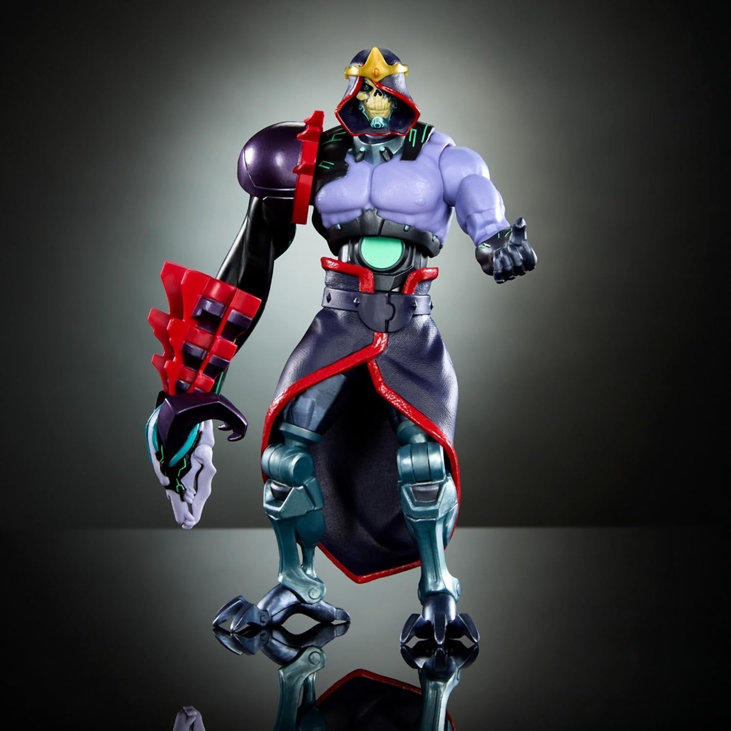 Universums mästare: Revolution Masterverse Skeletor Actionfigur Samlarfigur med 30 rörelsepunkter och rörlig robotarm Motu Toy HYC46 Actionfigurer Naty Shop