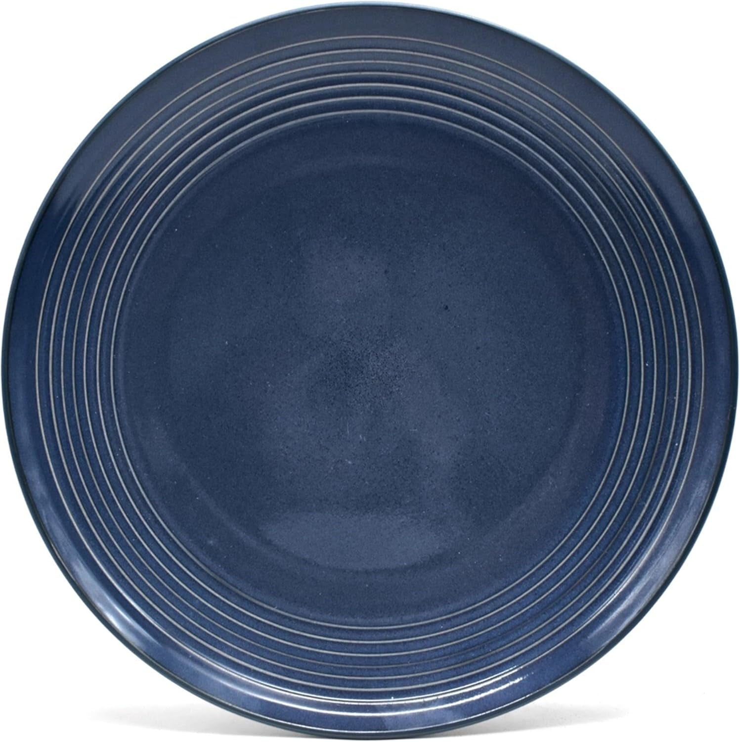 ECHTWERK "Alicia" 16 delar vintage kombinerat servisset Modern design för 4 personer Elegant mörkblått stengods servisset med 4 tallrikar 4 sidotallrikar 4 skålar 4 tekoppar