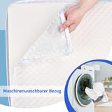 BARN Justerbar kilkudde, läskudde av högdensitetsskum för säng och soffa, ergonomisk säng med kilhuvud för sömnrefluxapné, benkudde/ryggkudde för lek och läsning (vit & grå)