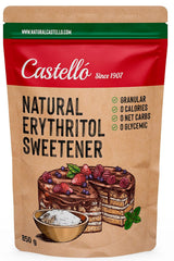Natürliches Erythrit - Kristallzucker | 10G = 7G Zucker | Natürlicher Zuckerersatz - 0 Kalorien - 0 Glykämischer Index - Keto Und Paleo - 0 Netto-Kohlenhydrat - Kein GVO - Castello sedan 1907-1Kg Sötningsmedel Naty Shop 850 G (1Er Pack)