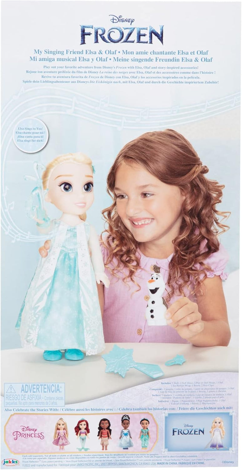 Disney Die Eiskönigin - Frozen - Singing ELSA Doll 35 cm, sjunger "Let It Go", inklusive tillbehör för extra kul, perfekt för tjejer från 3 år, 225306, Türkis