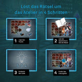 KOSMOS 683979 EXIT® Puzzle: The Hidden Studio 500-bitars pussel för vuxna och barn 10+ Escape Room Puzzle för nybörjare Pussel Naty Shop