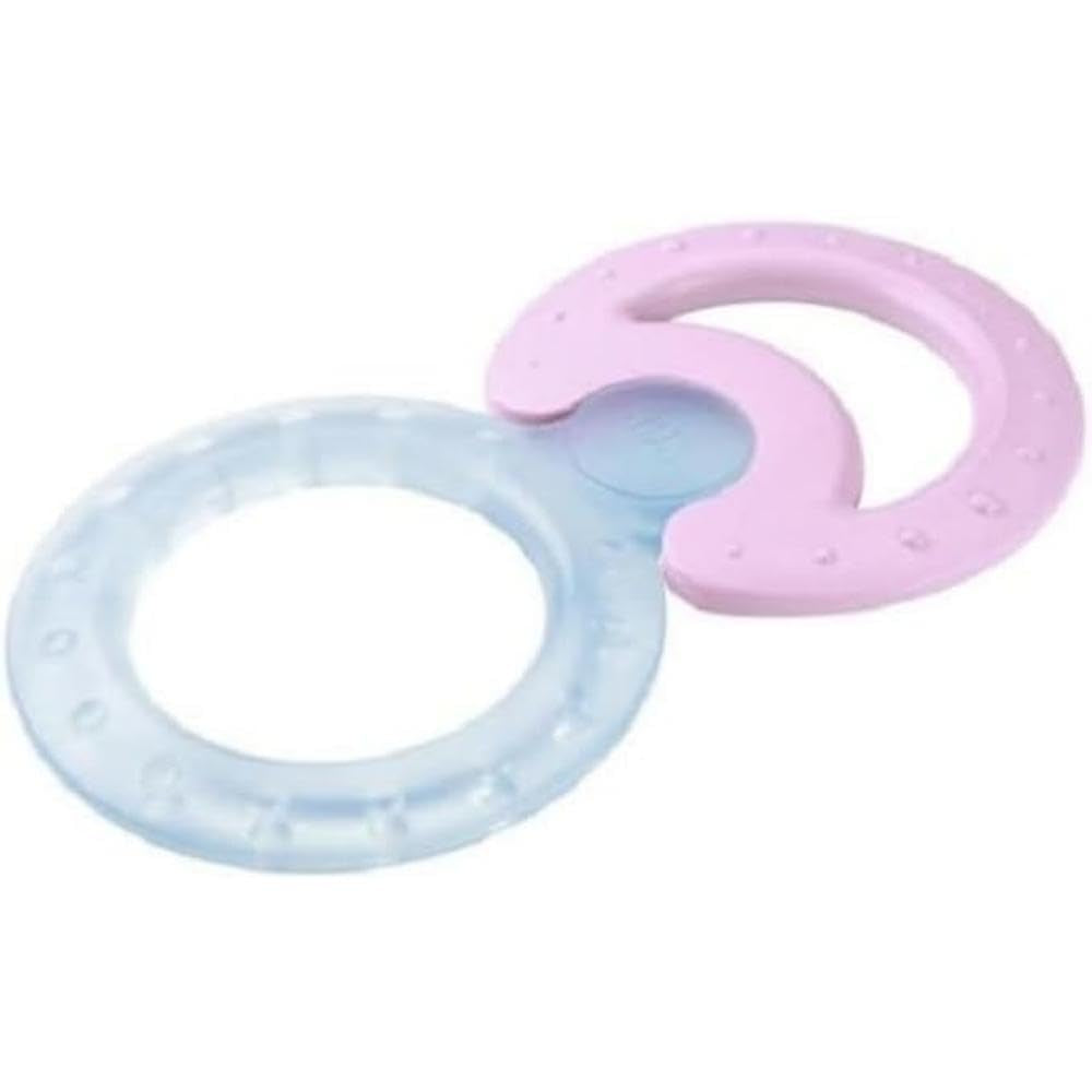NUK Classic and Cool 2-delad kylare tandring set för massage och kylning 1 set BPA-fri blandade färger