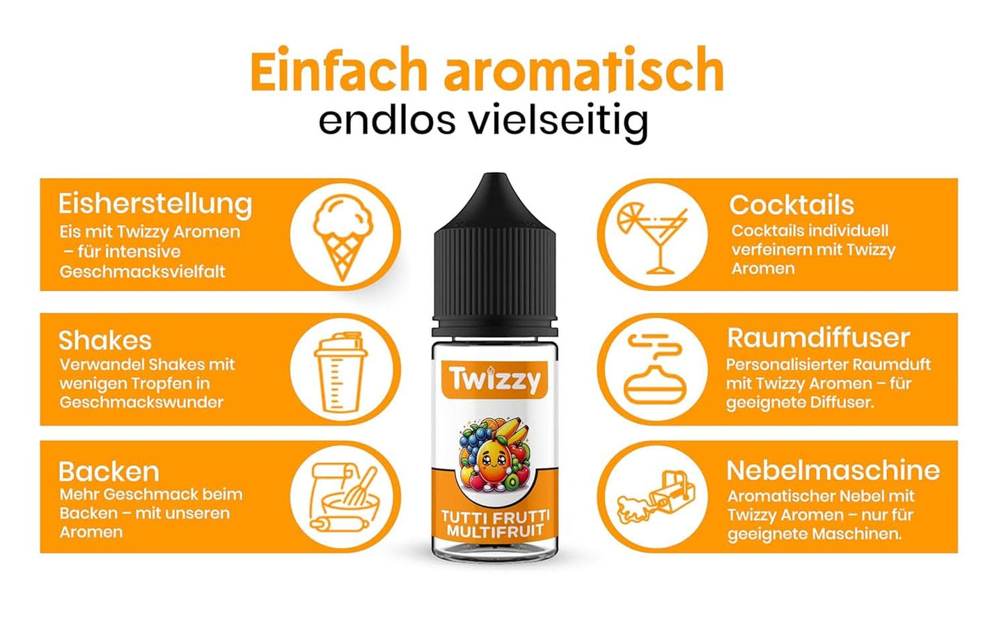 Twizzy Koncentrerad Tutti Frutti Aroma, 30 ml Aromas Naty Shop