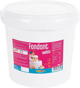 DECOCINO vit fondant - värdeförpackning på 7 kg - perfekt för att dekorera tårtor, tårtor, cake pops - vegansk och laktosfri Naty Shop Sugar Paste 7 Kg