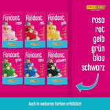 DECOCINO vitrullad fondantfilt - 300g - bruksfärdig fondantfilt för att täcka och dekorera tårtor och cupcakes - glutenfri och vegansk (förpackning med 2) Naty Shop Sugarpaste