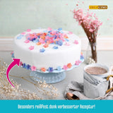 DECOCINO vitrullad fondantfilt - 300g - bruksfärdig fondantfilt för att täcka och dekorera tårtor och cupcakes - glutenfri och vegansk (förpackning med 2) Naty Shop Sugarpaste