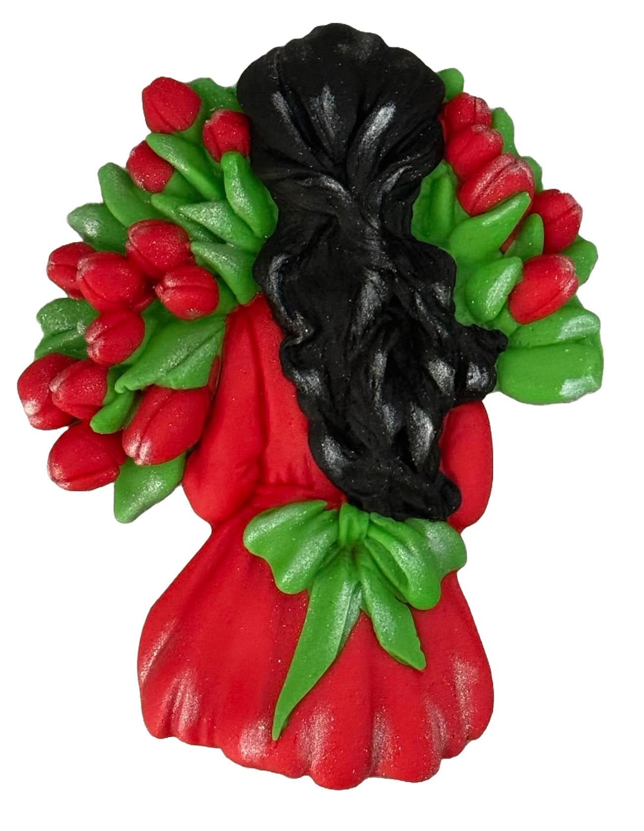 Ätsockerdekoration, Beautiful Lady Sugar Paste Decorations Nati Shop
