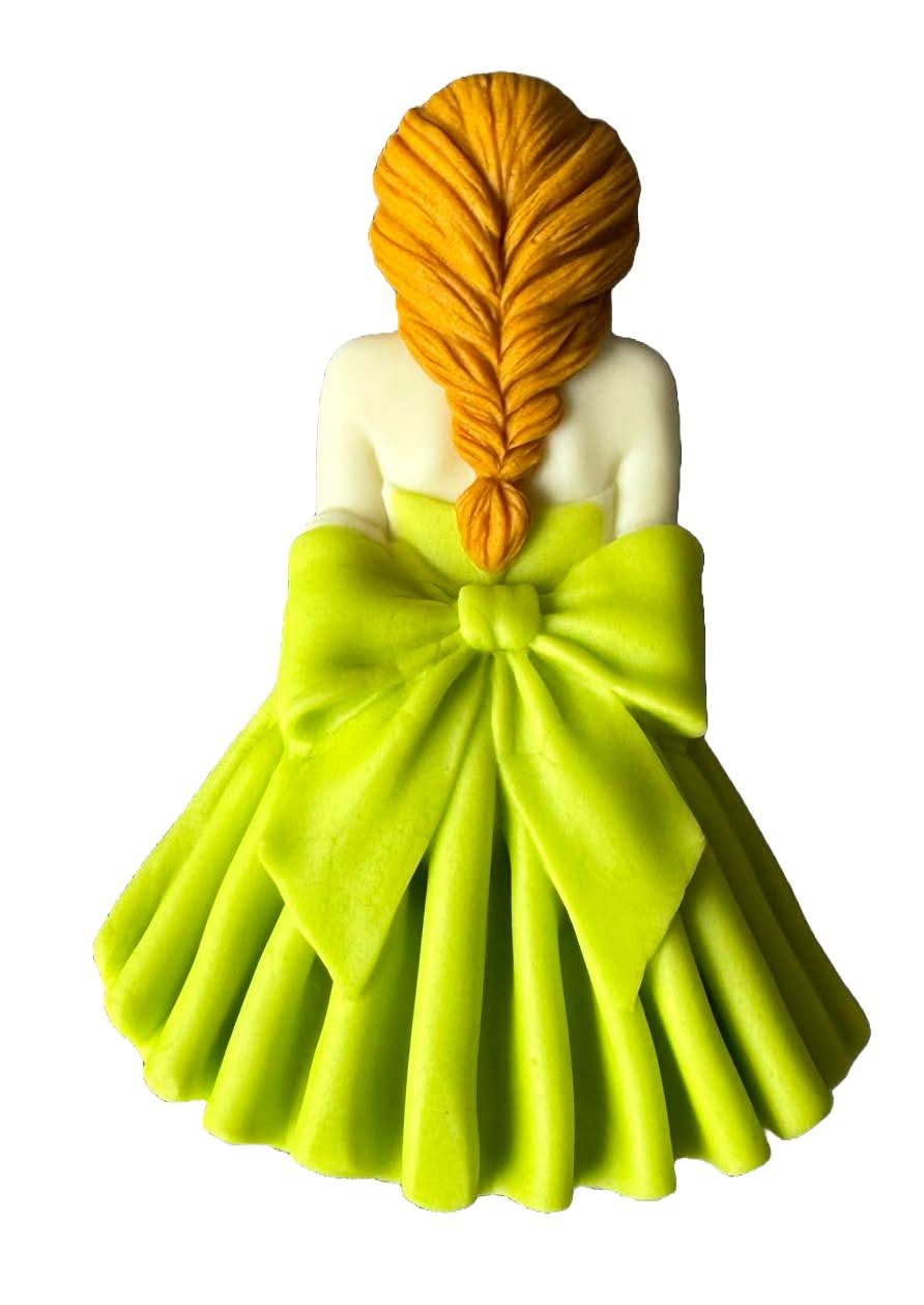 Ätsockerdekoration, Beautiful Lady Sugar Paste Decorations Nati Shop