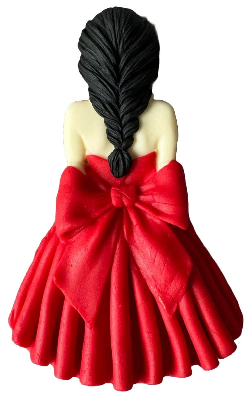 Ätsockerdekoration, Beautiful Lady Sugar Paste Decorations Nati Shop